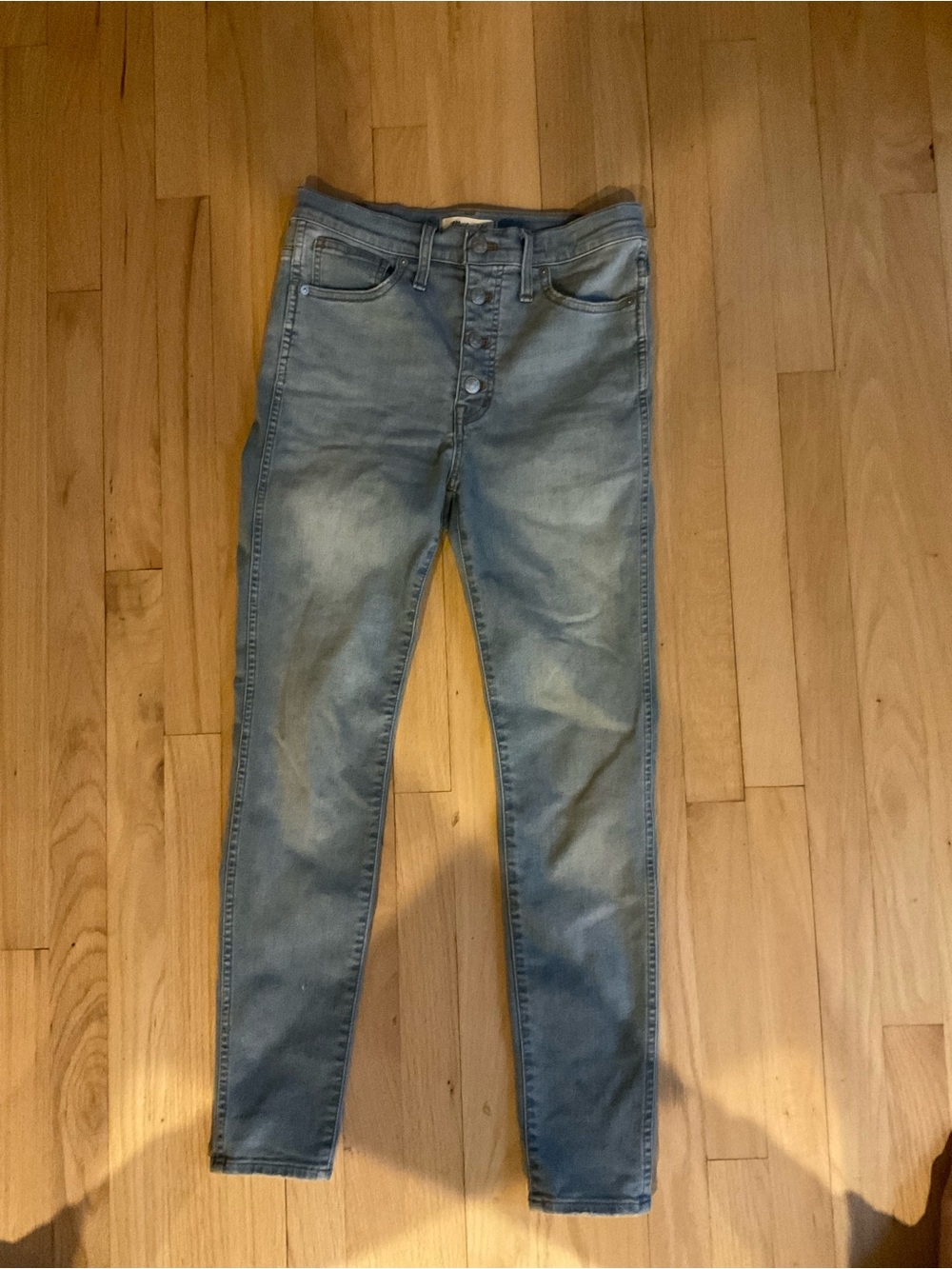 Madewell Light Blue High-Rise Skinny Jeans